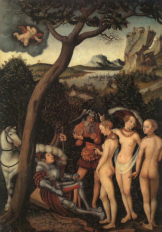 Lucas  Cranach The Judgment of Paris_3